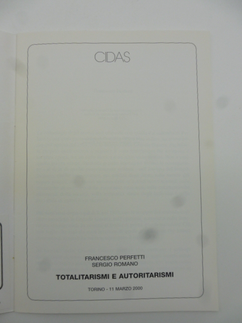 Totalitarismi e autoritarismi